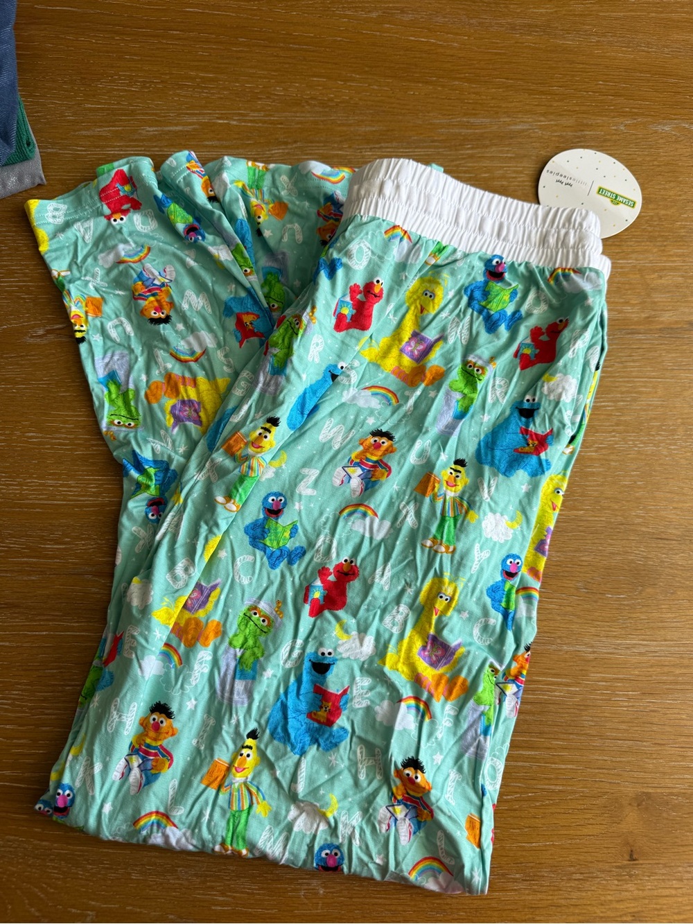 Little Sleepies Pink and Gray Sesame Street Rainbow Pajama Set - Picture 2 of 4